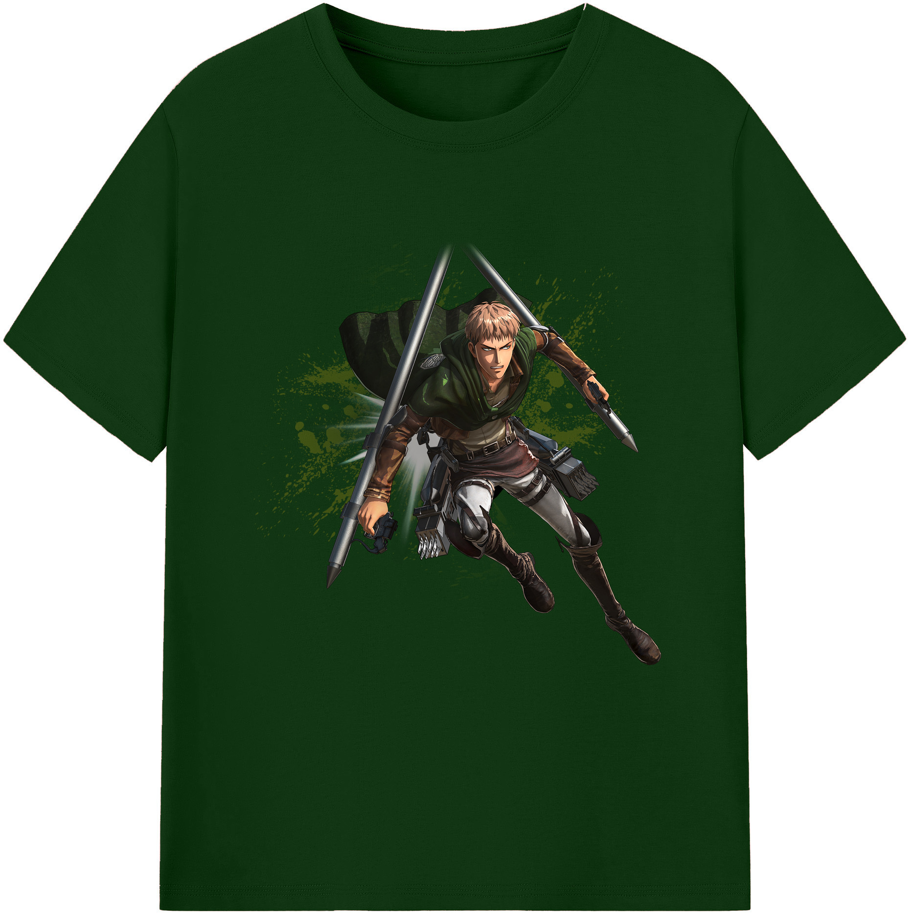 （画像用） 進撃の巨人 ジャン・キルシュタイン Attack on Titan Jean Kirstein 綿100％半袖Tシャツ（フロントプリント）